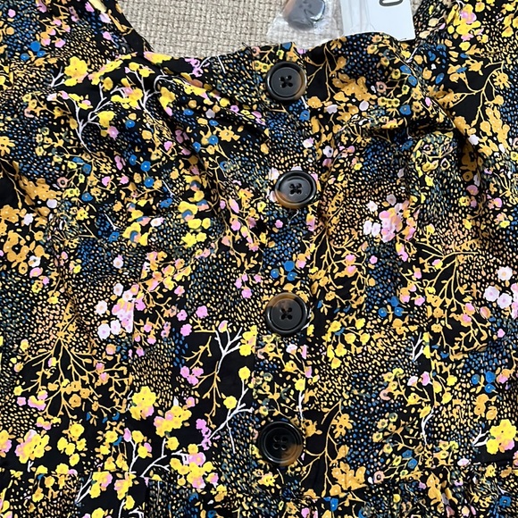 NWT Urban Outfitters Paulina Long Sleeve Floral Romper - Picture 5 of 8